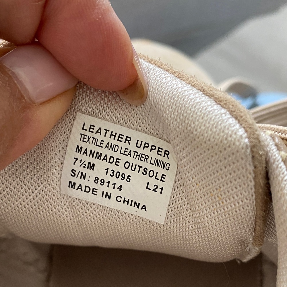 Tory Burch Taupe Suede Logo-Trim Platform Sneakers - Picture 8 of 8